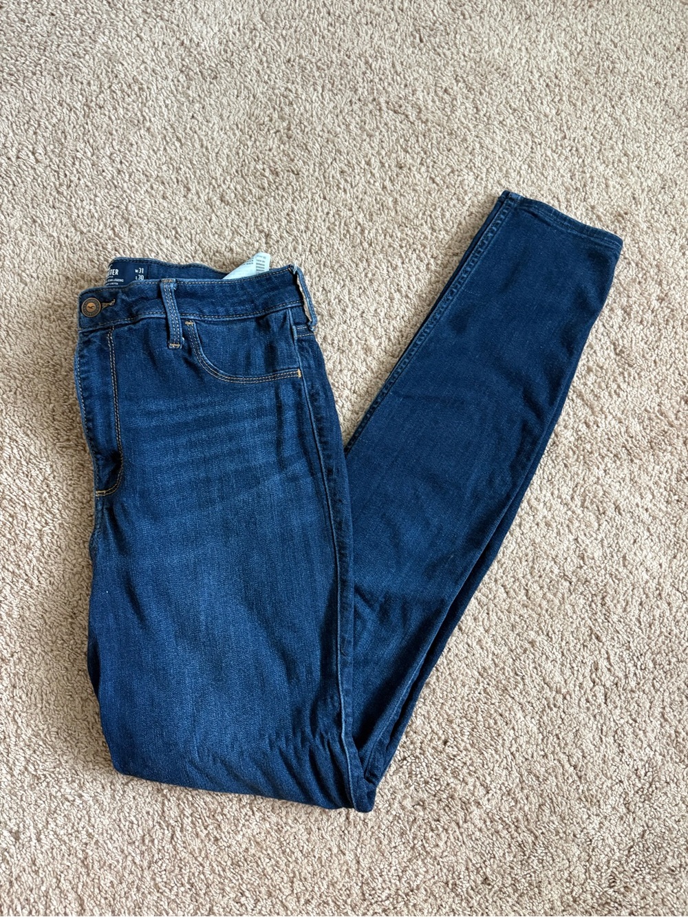 Hollister Deep Indigo Skinny Jeans